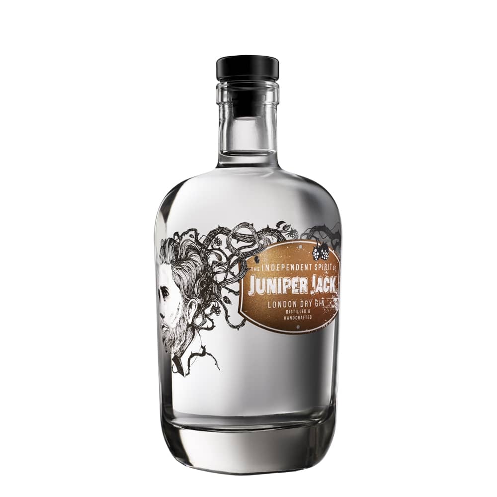 Altes Design Juniper Jack London Dry Gin Flasche