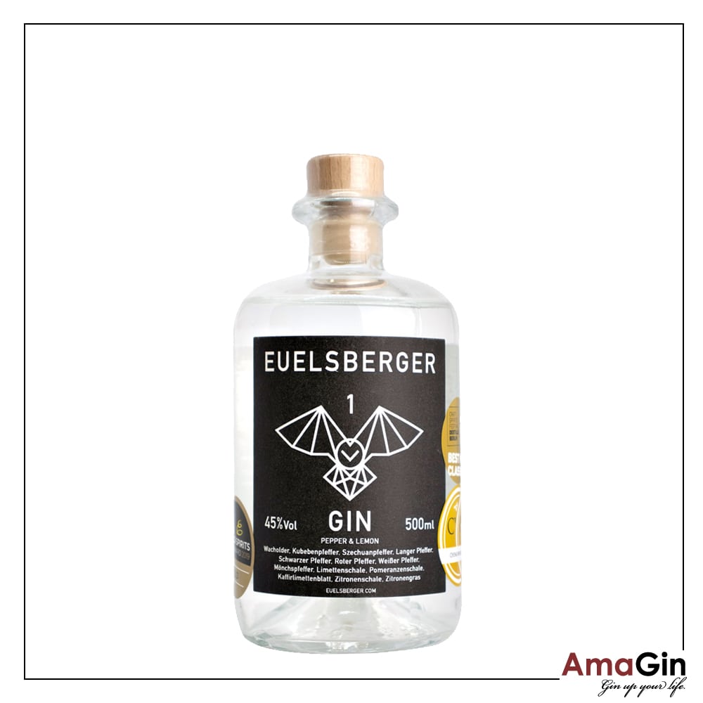 Euelsberger Gin 1 - Pepper and Lemon (Pfeffer und Limette)