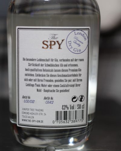 Der Spy Gin Design