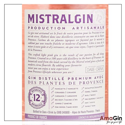Mistral Gin Cover Back