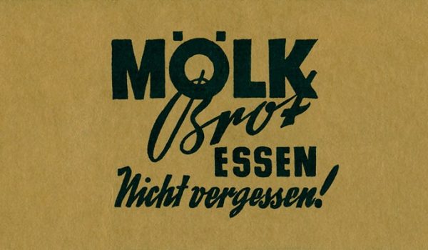 Therese Mölk - Plakat 1925 - Moelk Brot essen Quelle: Therese Mölk Homepage